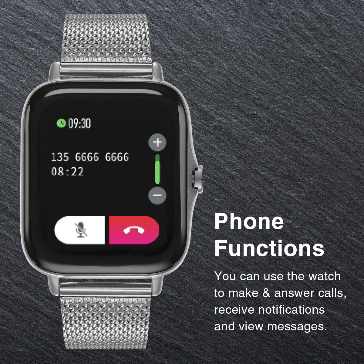 SM2 SMART WATCH MESH BLACK – Bild 4